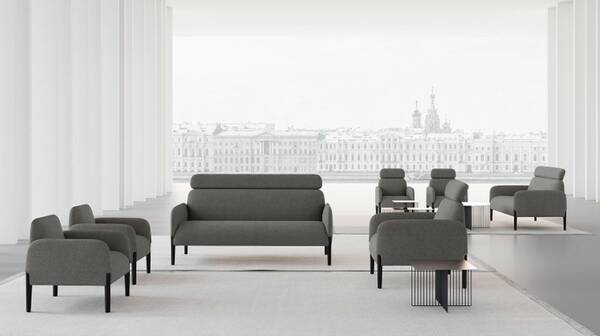 Carney High Back Grey