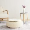 Cardboard Ottoman White