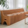 Cardboard Sofa Natural Straight