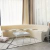 Cardboard Sofa White Half