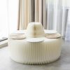 Cardboard Sofa White Round