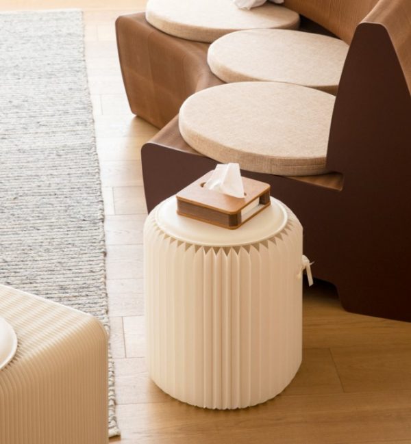 Cardboard Stool White 3 Cardboard Stool White 3