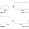 Open System Seating - City - Dimensions