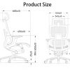 Office Chair – Serie M – Dimensions Office Chair - Serie M - Dimensions